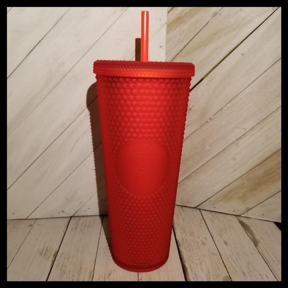 Starbucks Red Matte Studded Tumbler 2021 - Picture 1 of 5